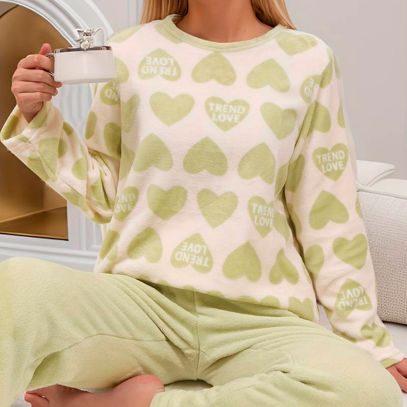 [COMPRE 1 LEVE 2] Conjunto de Pijama Aurora em Lã (Super Macia e Quentinha!) + 2 Pares de Meia