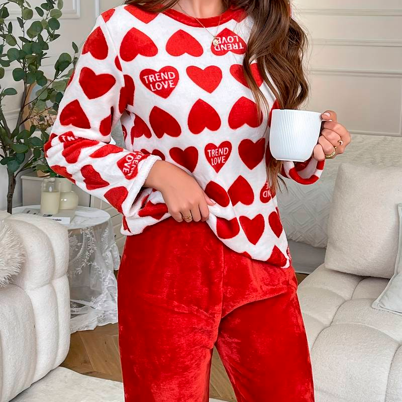 [COMPRE 1 LEVE 2] Conjunto de Pijama Aurora em Lã (Super Macia e Quentinha!) + 2 Pares de Meia
