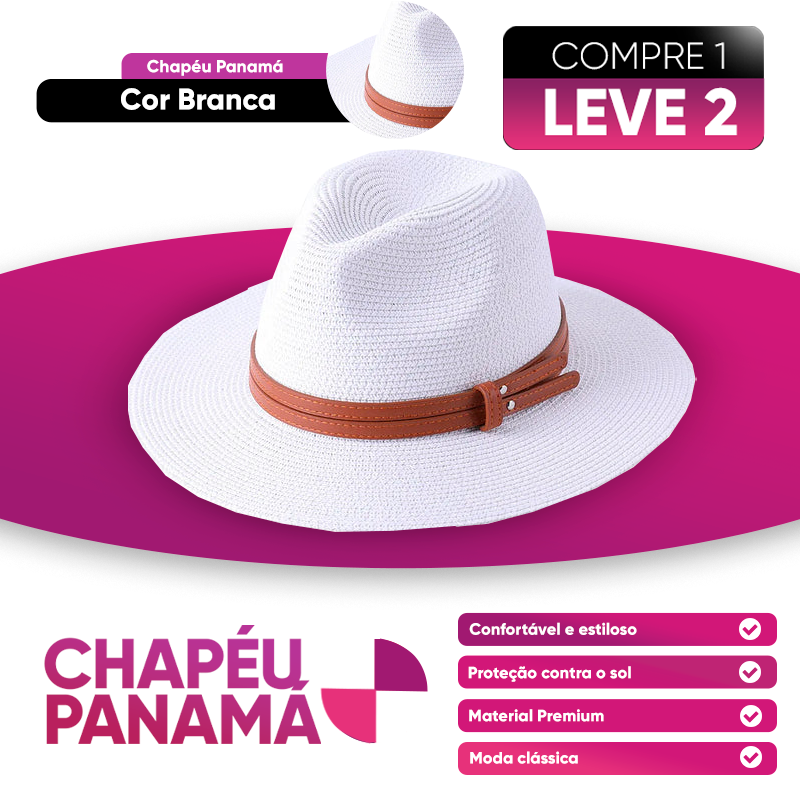 [COMPRE 1 E LEVE 2] Chapéu Panamá, descubra sua elegância!