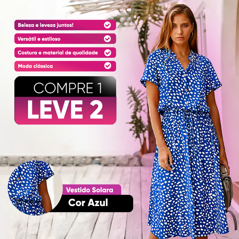 [COMPRE 1 LEVE 2] Vestido Longo Leve e Soltinho | Solara